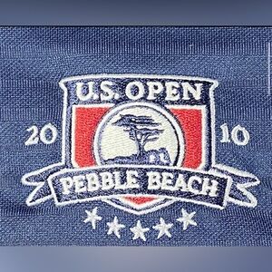 L Navy Cotton Polo/Golf Shirt US Open 2010 Pebble Beach USGA